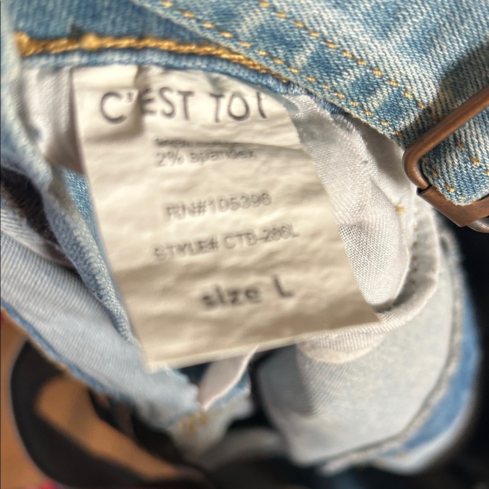 Colorful Graphic Denim Overalls - Picture 6 of 8